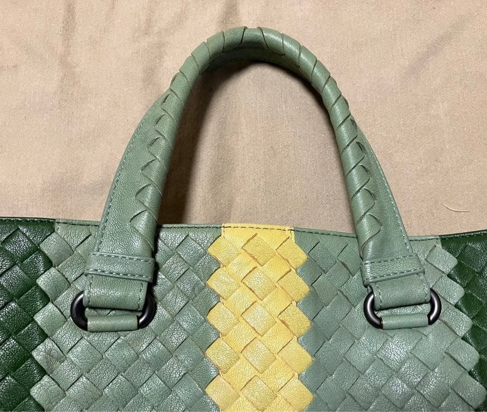 Authentique sac d'affaires Bottega Veneta Intrecciato 2 voies en cuir avec sa... - Photo 4/4