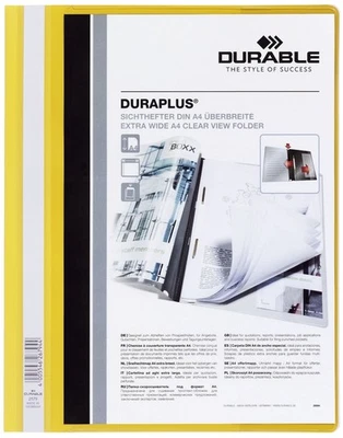 DURABLE Angebotshefter DURAPLUS® - strapazierfähige Folie, A4+, gelb