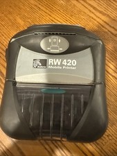 Zebra RW420 Wireless Mobile Printer Untested