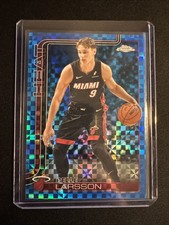 2025-26 NBA Topps Chrome Blue X-Fractors - Pelle Larsson Miami Heat #189
