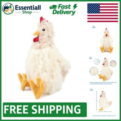 Ultimate Plush Crinkle Chicken Dog Toy - Interactive Play for All Life Stages