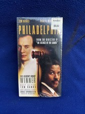 Philadelphia VHS Tom Hanks, Denzel Washington, Factory Sealed 