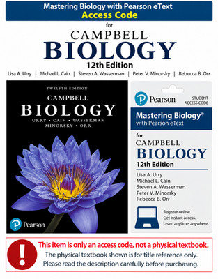 Mastering Biology with Pearson eText Access Code for Campbell Biology 12th
