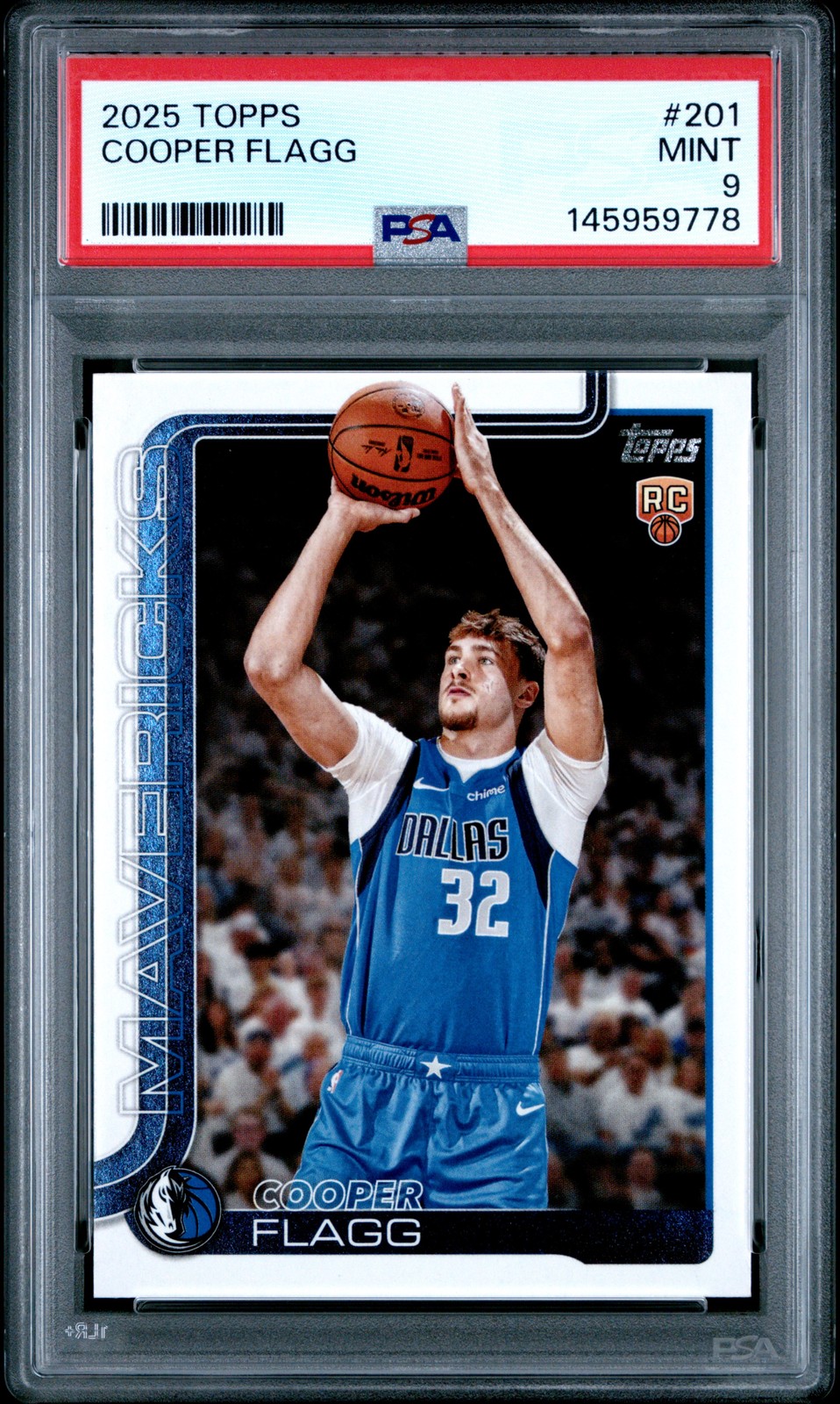 2025 TOPPS #201 COOPER FLAGG PSA 9