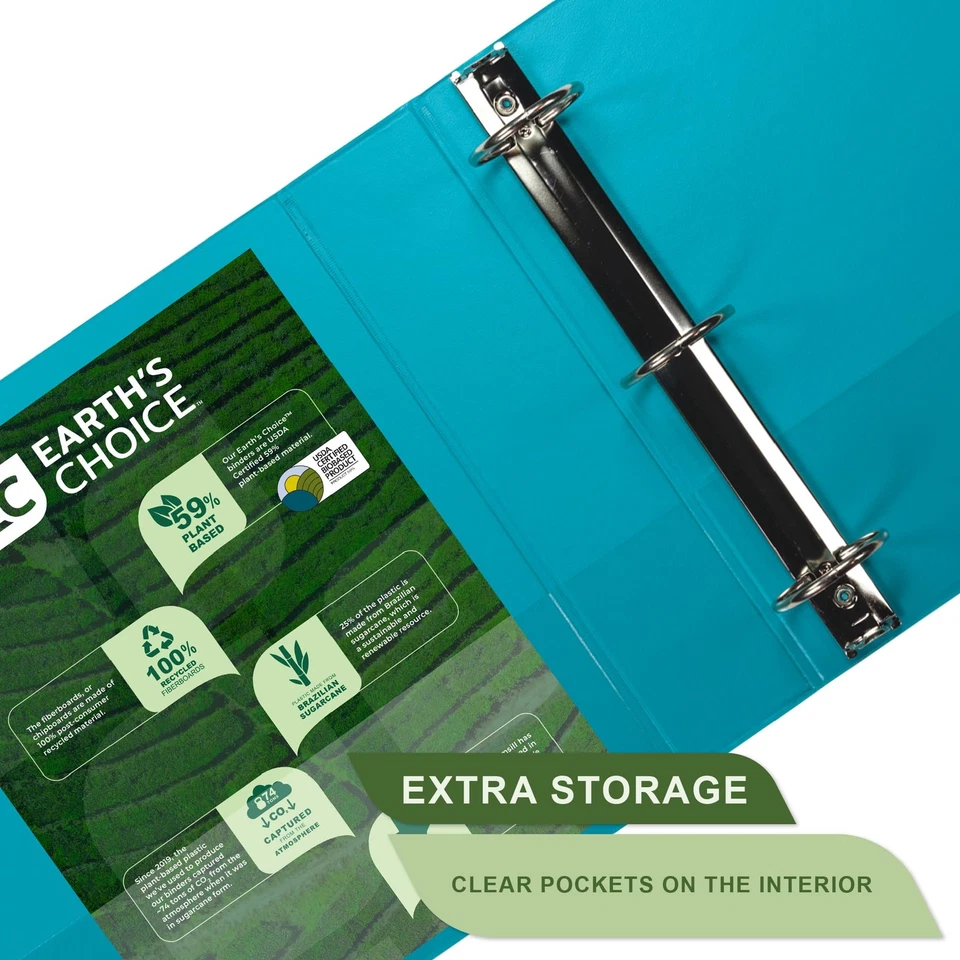 Sustainable 2 Inch Fashion Binder Set Durable Customizable Organization Solution - Image 4 of 4