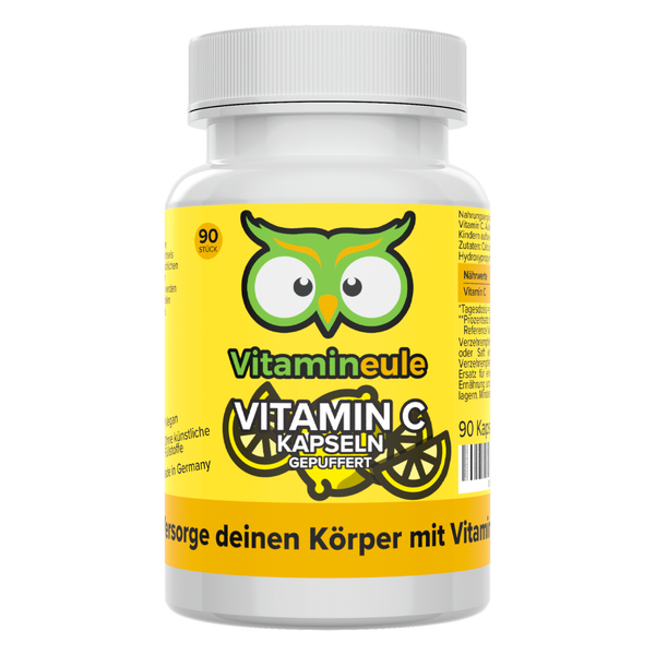 Vitamin C Kapseln Hochdosiert - Gepuffert - 500 Mg - Vitamineule-image