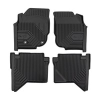 FußMatten Gummimatten No.77 FüR Toyota Hilux VII 2005-2015 TPE Schwarz 4 Tlg