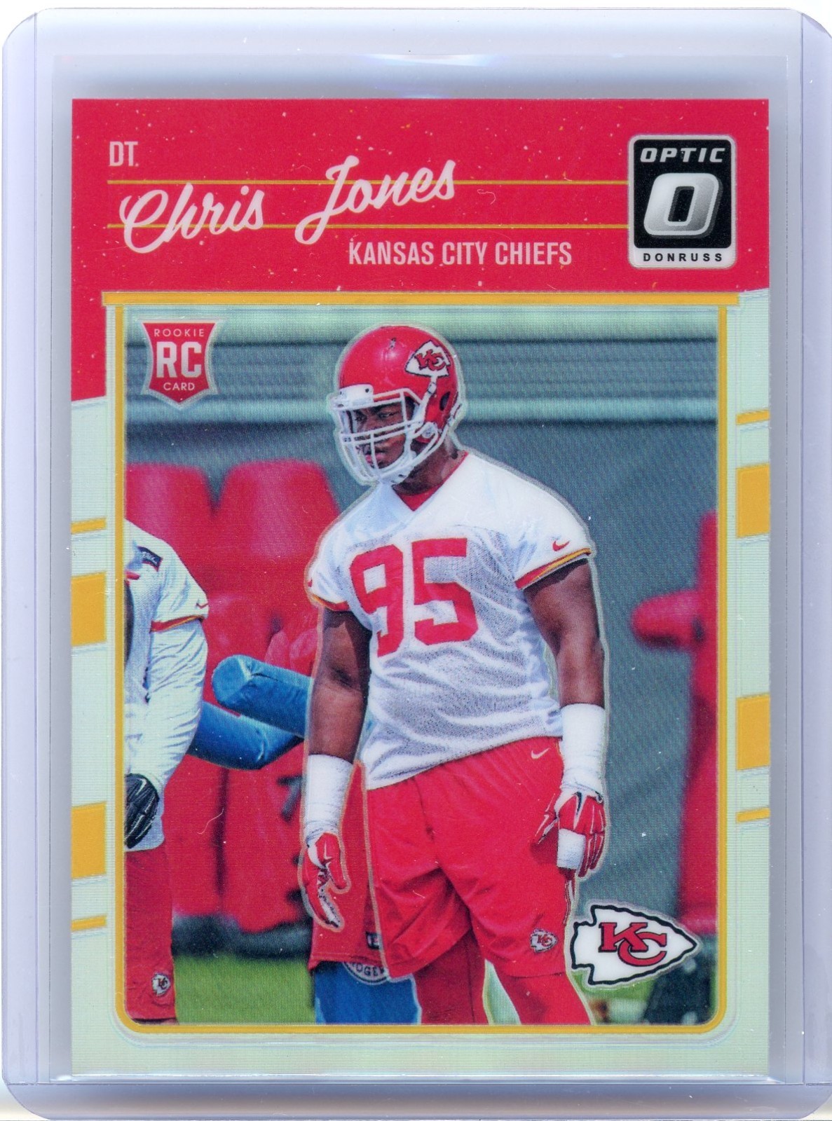2016 Panini Donruss Optic Chris Jones #109 Holo Silver Rookie RC Chiefs