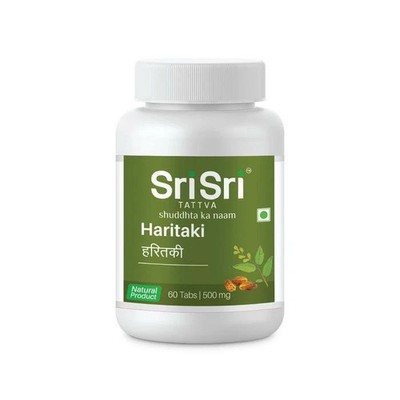 2 x Sri Sri Tattva Haritaki - Digestive aid Pure Herbal 60 Ayurvedi Tabs 500 mg