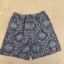 Vineyard Vines Boys Swim Trunks Blue Geo Print Size 12-14