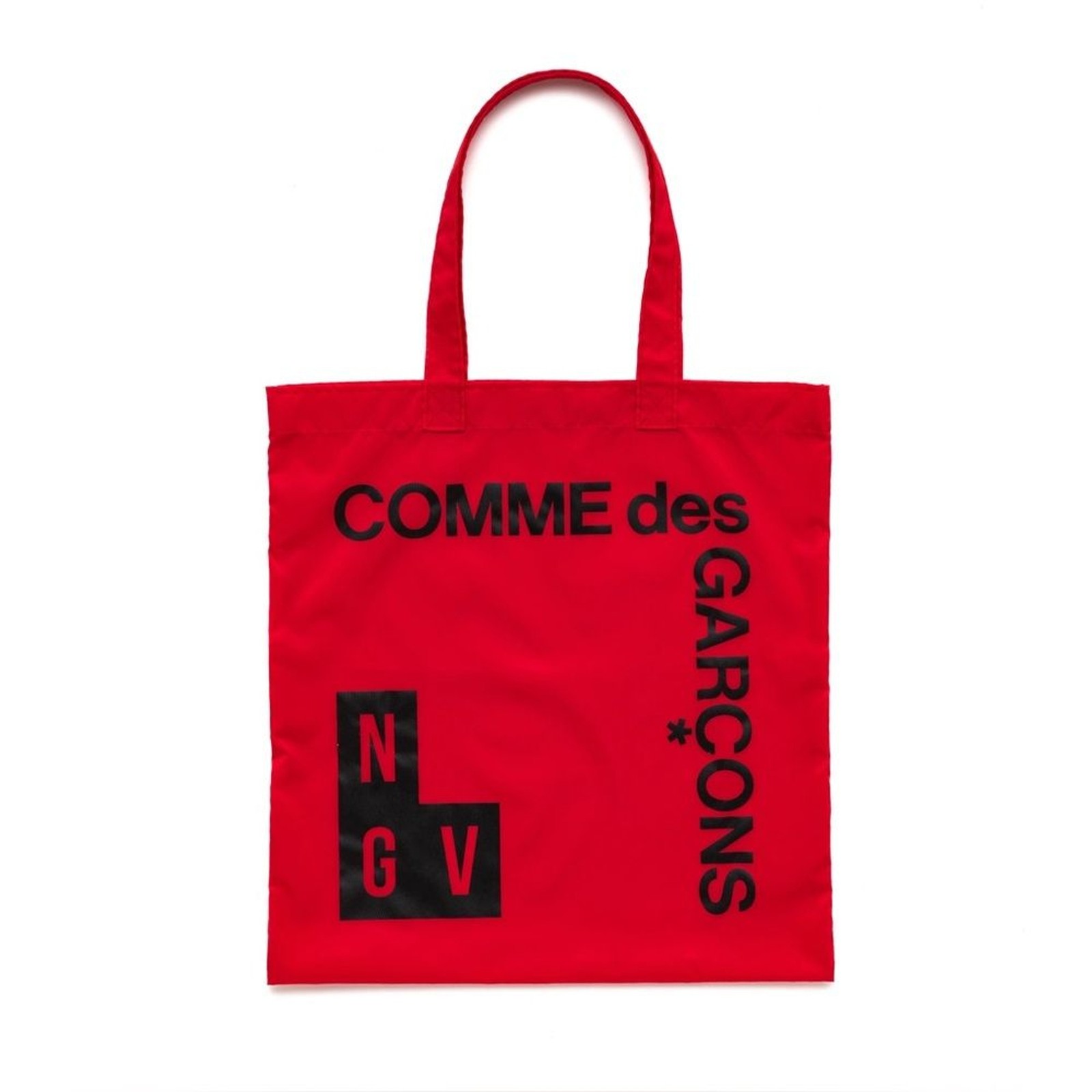 Comme des Garcons NWT Limited Edition Tote Bag NGV Rei Kawakubo Design Red