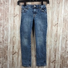 Gymboree Boys Blue Denim Skinny Jeans Size 7 Slim Adjustable Waist GUC