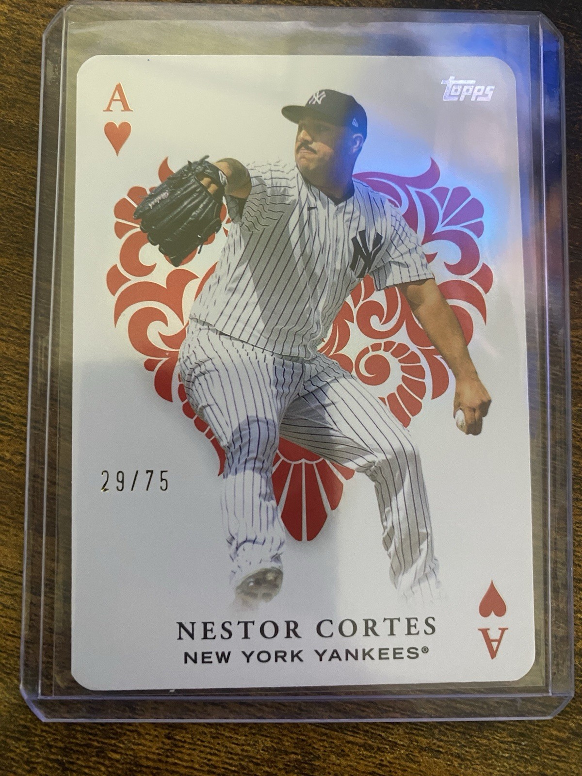 2023 Topps Nestor Cortes AA-37 All Aces Gold Parallel /75 Yankees Brewers