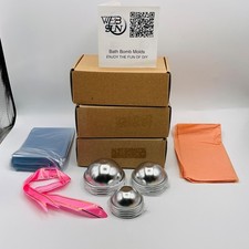 Bath Bomb Molds 3 sets of 12 36 Pieces DIY Metal Spa Day Galentine Marketplace