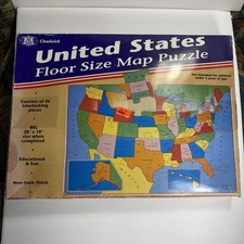 United States Floor Size Map Puzzle Complete 26 Pieces