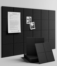 Large Felt Bulletin Board 36" x 24"Cork Board Alternative-6 Pack with 40 Safe...