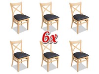 Garnitur Komplett Gruppe Stuhlgruppe 6X StüCk Esszimmer Stuhl Set Lehn StüHle