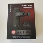 FitRx Max-Mini Massage Gun Cordless Rechargeable 5 Heads 6hr Neck/Back Black