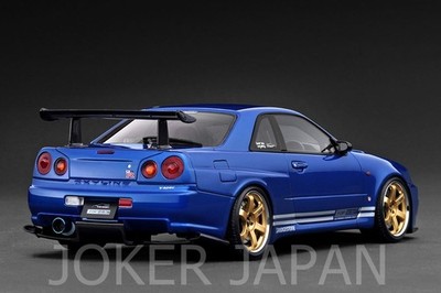 Ignition Model IG3848 1/18 TOP SECRET 34GT-R (BNR34) Blue Metallic