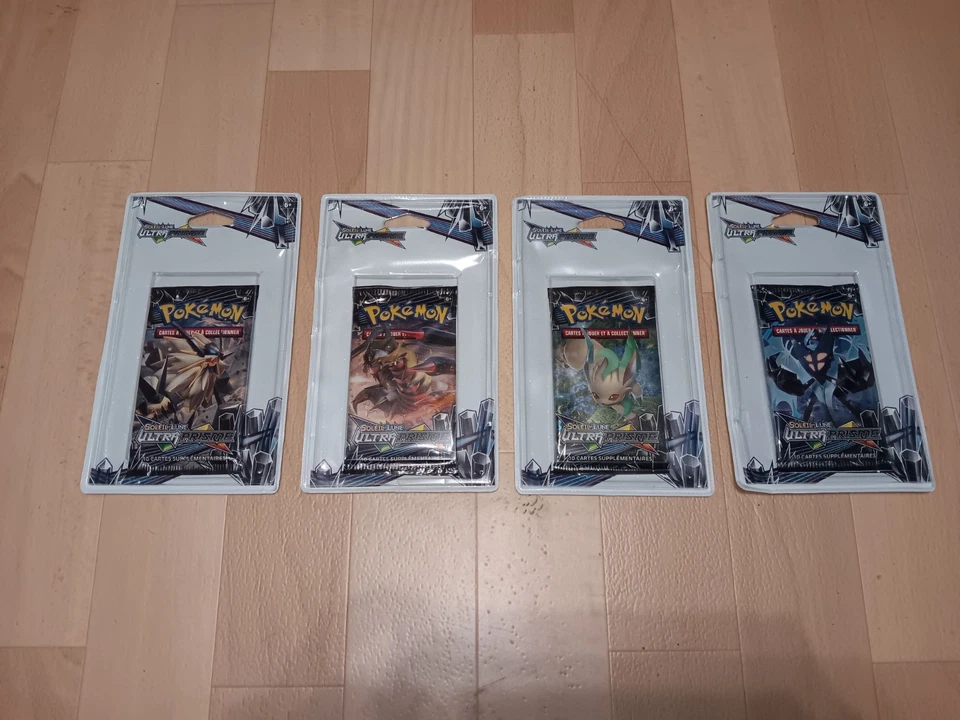 pokemon artset 4 boosters blister ultra prisme SL5 neuf scéllé fr