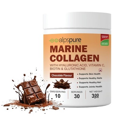 Alpspure Nutra Marine Kollagen Pulver Schokoladengeschmack 300g