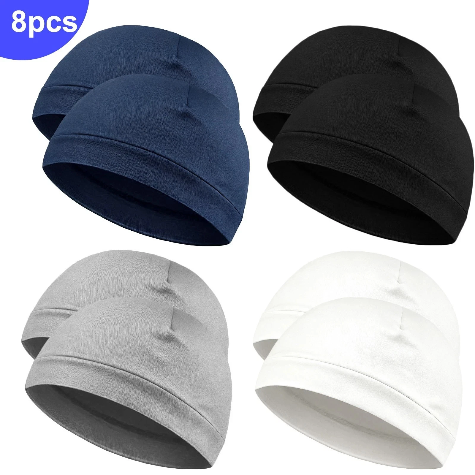 8PCS Brimless Beanie Hats for Men Women Warm Knit Skull Caps for Winter, Outdoor