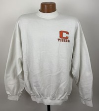 Vintage 90s Clemson Tigers Sweatshirt Mens XL Tultex Crewneck College Football