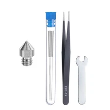 3D Nozzles Kit, TC4 Titanium Alloy Nozzles 0.3mm, Nozzle Cleaning Needles