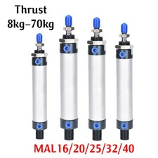 Pneumatic Air Cylinder Double acting Single Rod 16mm-40mm Bore 25mm-250mm Stroke