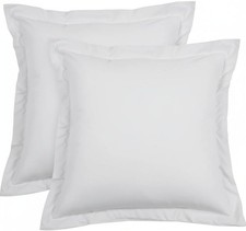 The3amenterprises Euro Pillow Sham Covers, 26x26 Inch inch, White