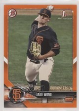 2018 Bowman Draft Orange 20/25 Jake Wong #BD-55 fm0