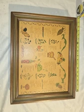 Vtg 1970 Three Mountaineers Inc. Herbs Spices Wooden Wall Spice Rack Cabinet Box