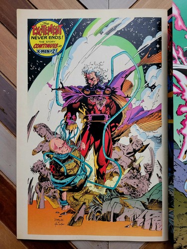 X-Men Vol 2 #1 Edición Especial Coleccionista ¡Pinups y pósters de Jim Lee 1991 de Marvel 9,0! - Imagen 9 de 9
