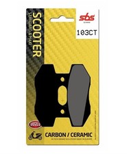 Pastillas de freno delanteras de carbono/cerámica para scooter SBS 103CT para Kymco Spike 125 2002-2006