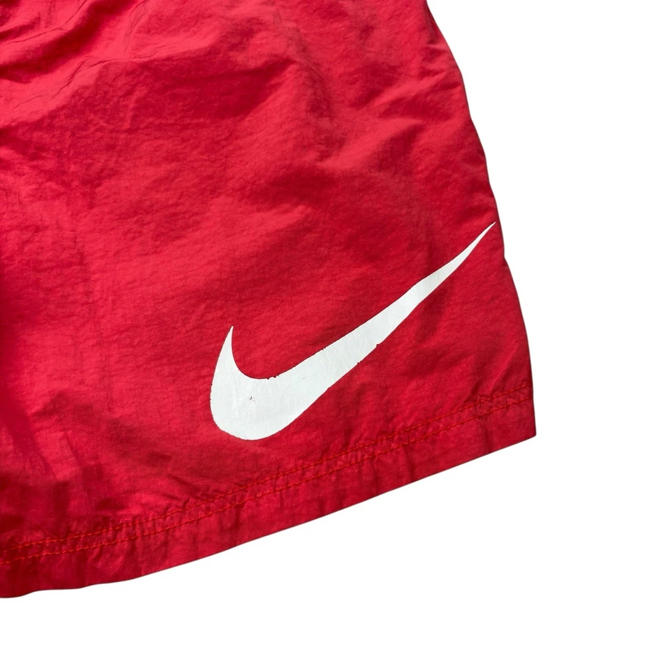 Nike Stussy Water Shorts Mens Size Medium Red White Logo Collab - Image 4 of 4