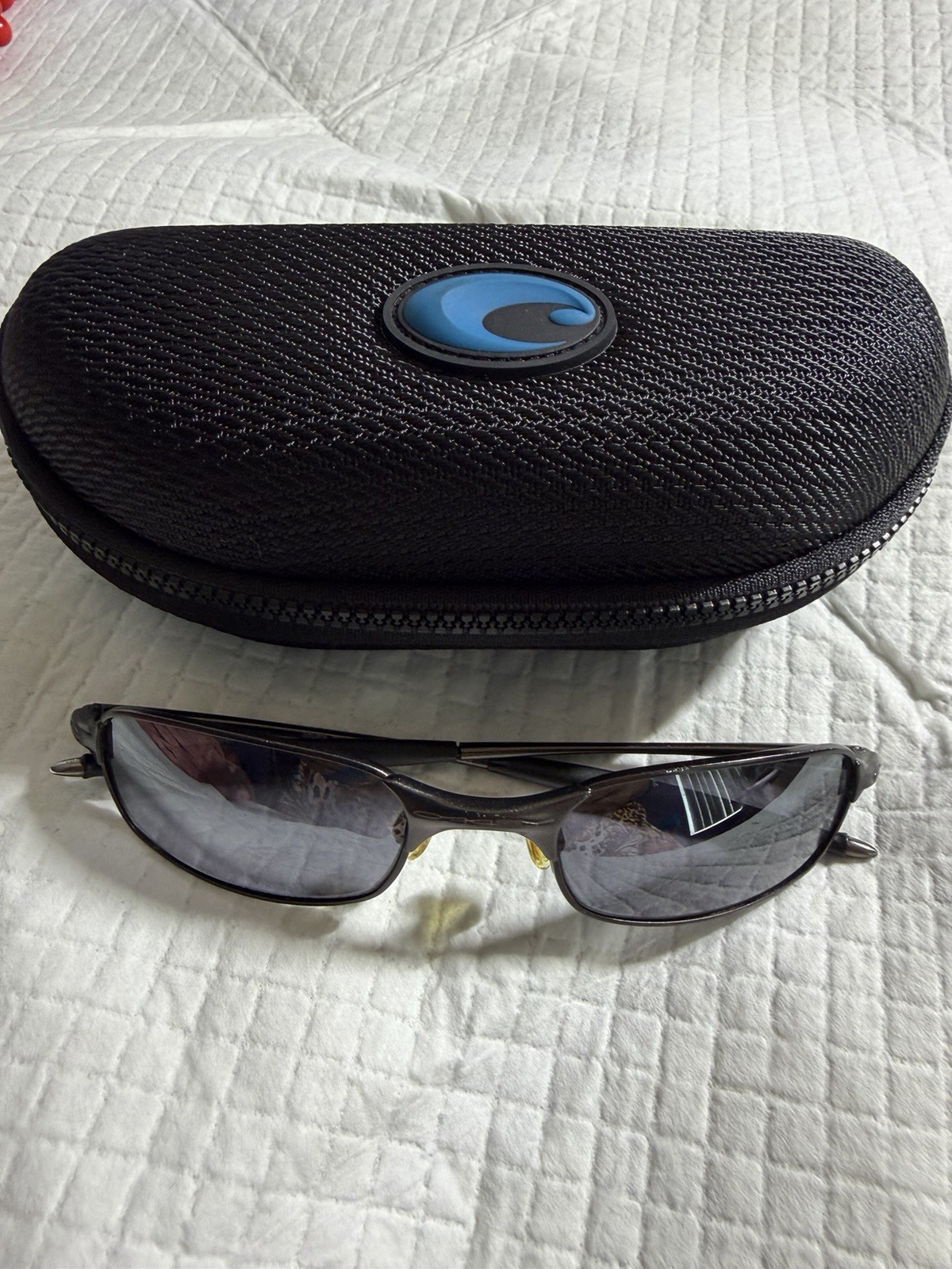 Oakley Square Wire 2.0 Sunglasses Vintage Y2K Blue Ti… - Gem