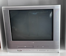 Toshiba MW24FP3 24" CRT Flat Tube TV/DVD/VCR Combo Retro Gaming w/Remote WORKS 