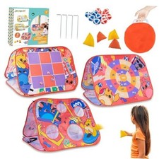 Giant 3-in-1 Bean Bag Toss Game for Kids - Toddler Outdoor Bean Bag Toss Combo