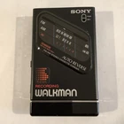 [] Sony Walkman WM-F203 AM/FM Cassette Player Black w/ Battery Case