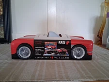 Eurographics Corvette Puzzle w/Tin and Poster-550pc.-13 x 19-Metal car-Collector