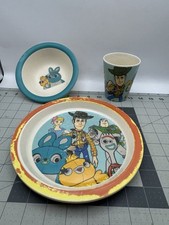 Disney Toy Story 4 Dinner 3 Piece Set BPA Free, Plate, Bowl  Cup