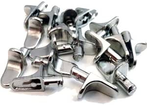 12PCS M5 Metal Shelf Support Pegs Cabinet Bookcase Wardrobe Cupboard Nickel