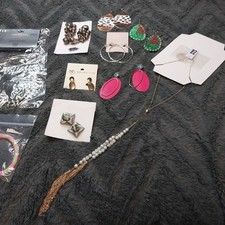    Jewelry Lot Ear Rings, Necklaces, Bracelets Will Receive Exact Items In Photo