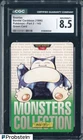 1996 Vintage Pokemon Bandai Part 2 Green Card #143 Snorlax CGC 8.5 NM-MT+