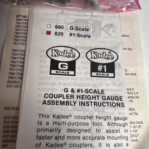 Kadee 829 # 1 Scale Multi-Purpose Coupler Height Gauge - Picture 5 of 6