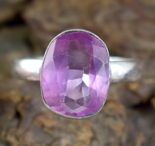 Rosa Naturale Kunzite 10.10 CT Ovale Gemma Certificato Fresco Anello Design Vedi - Foto 4 di 7