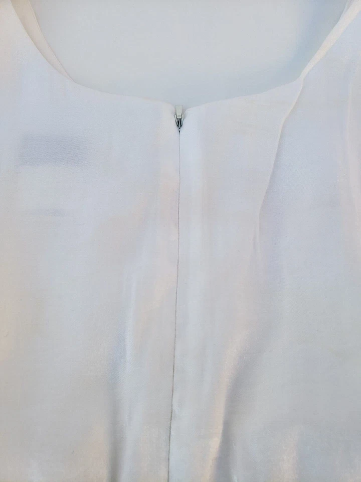 Vestido Blush by Us Angels niñas blanco y negro forrado cuentas Navidad talla 14 usado en excelente estado Foto 4 de 4