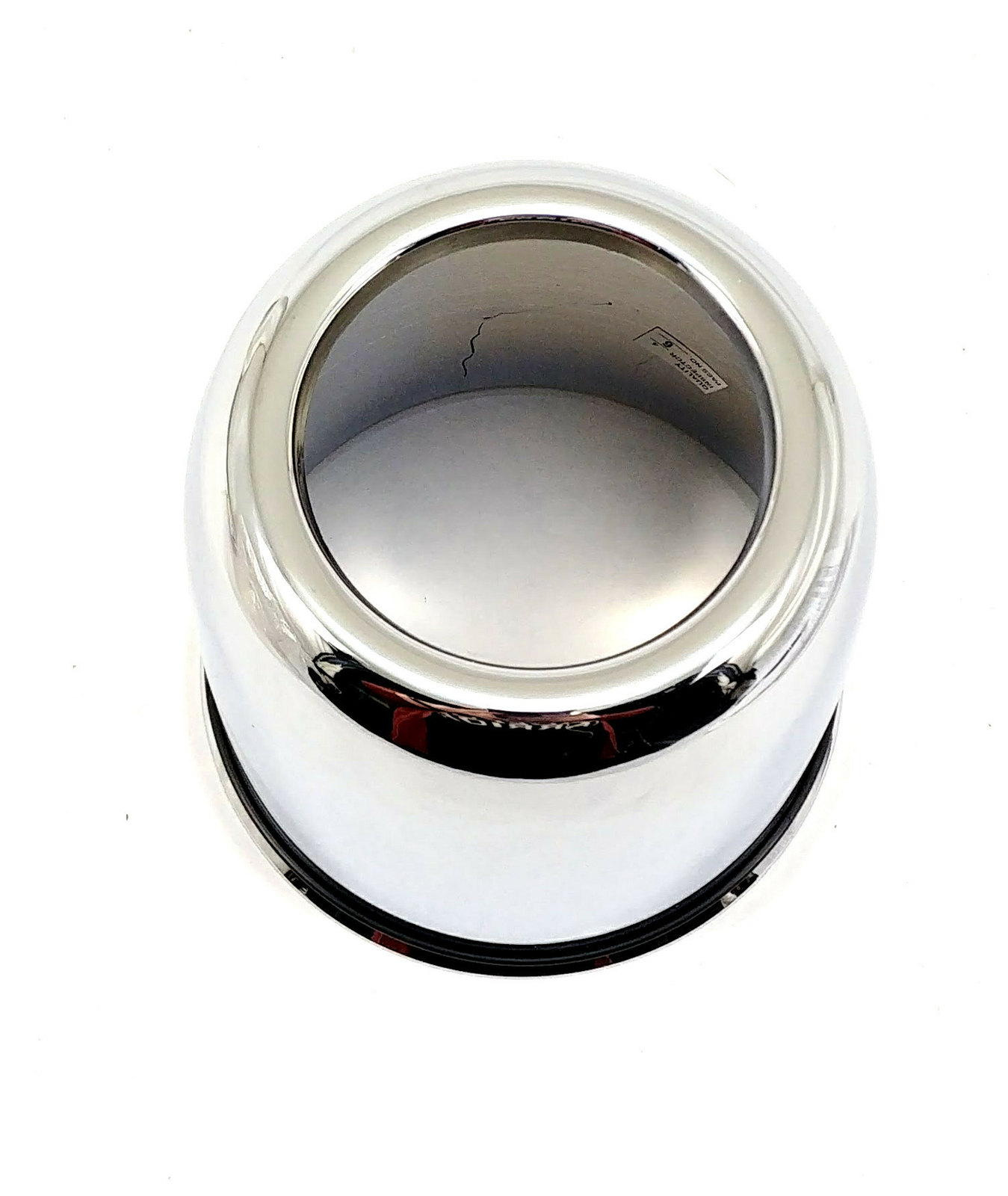 Ion Wheel Center Hub Cap Chrome PushThrough OpenEnd 4.25'' Diameter