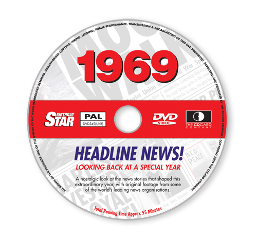 Born 1969 Happy 56th Birthday Year Greeting Card & News Footage DVD - Picture 5 of 5