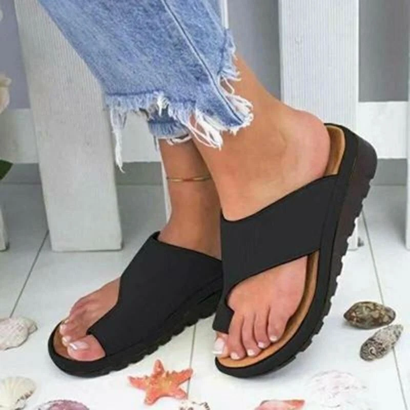 Femme Sandales Orthop dique Correcteur Mocassin Cuir Souple